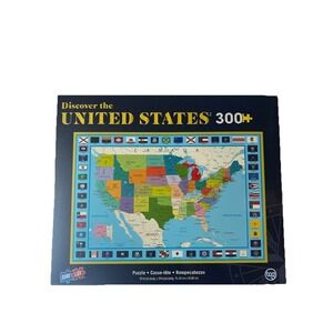 Sure-Lox 300pc Discover The United States Puzzle MAP ERROR Texas Louisiana